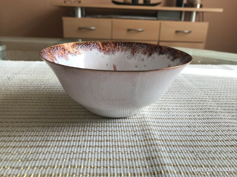 Fire enamel decorative bowl