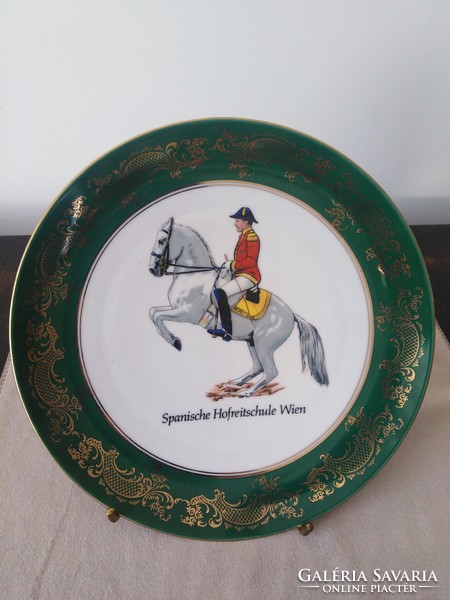 Porcelain decorative plate - Spanish riding school / Vienna