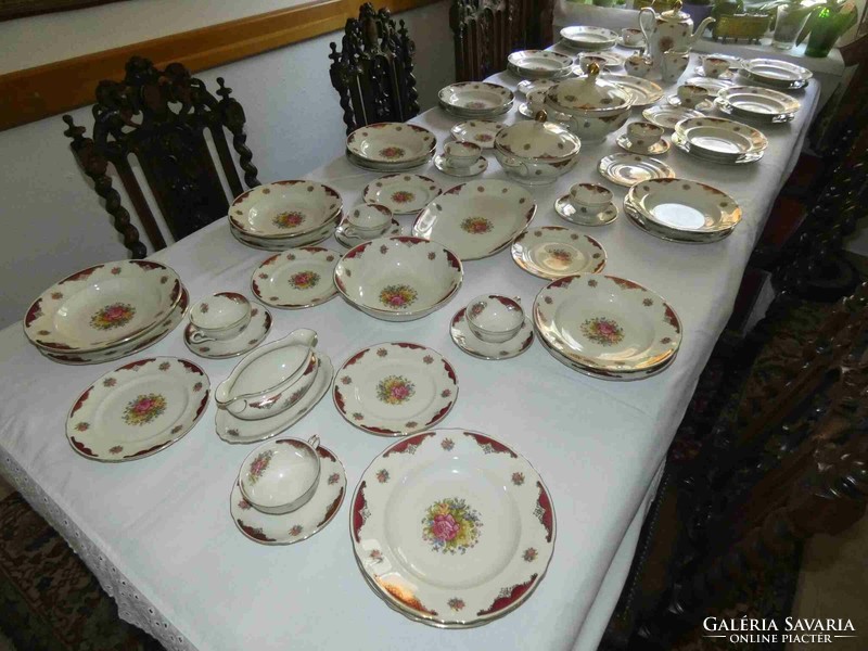 Antique 12-person, 69-piece winterling dinner and coffee set in beautiful condition