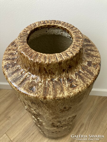 Zsolnay pyrogranite floor vase / cluster pearl design - 55 cm