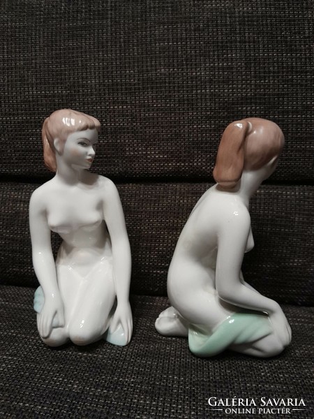 Aqvincum porcelain female nude statue.