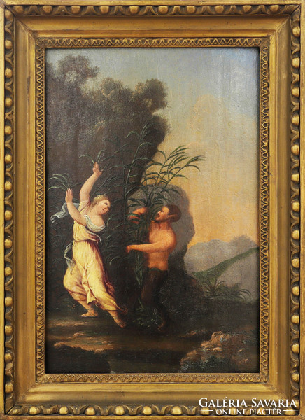 Unknown German painter - nymph and satyr