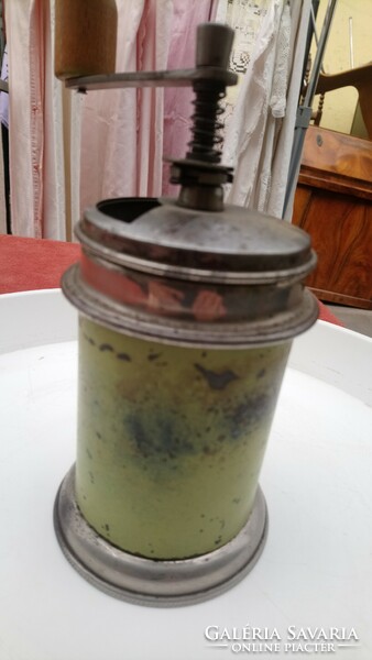 Old working coffee grinder.