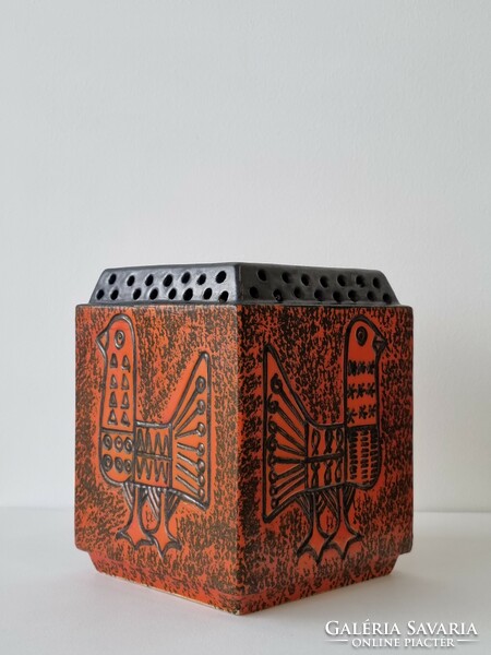 Tófej industrial art ceramic bowl, rare collector's item