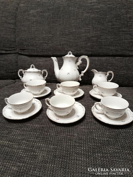 Zsolnay porcelain coffee set.