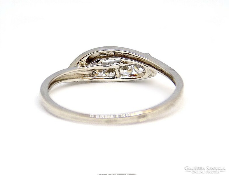 White gold stone ring (zal-au105867)