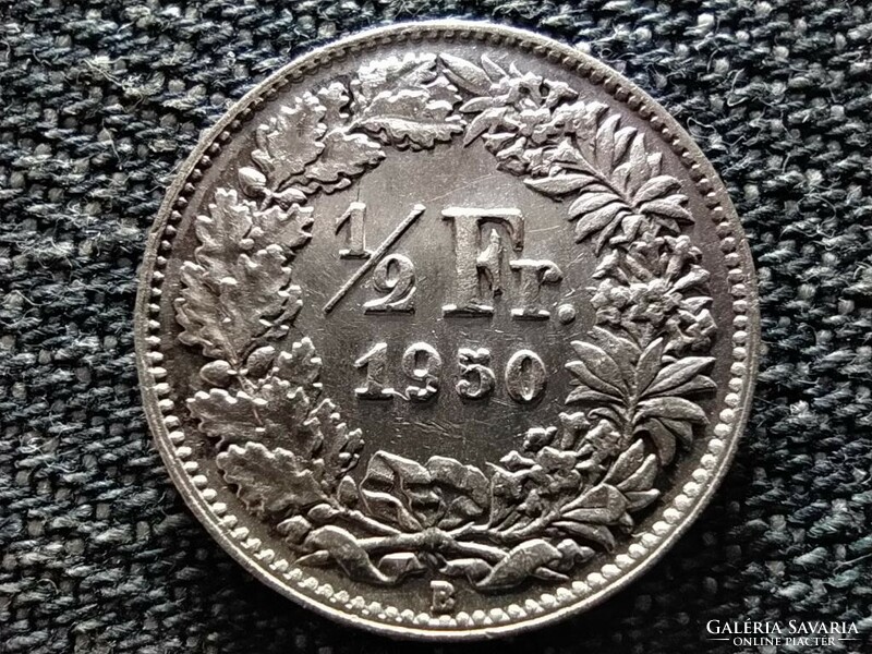 Switzerland .835 Silver 1/2 franc 1950 b (id41703)