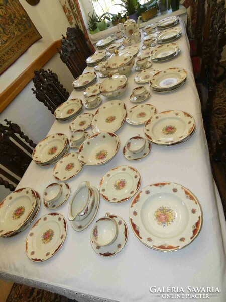 Antique 12-person, 69-piece winterling dinner and coffee set in beautiful condition