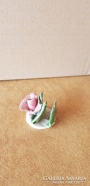 Old, pink napkin holder or small photo holder