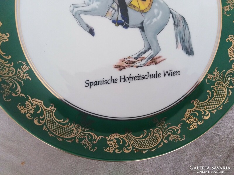 Porcelain decorative plate - Spanish riding school / Vienna