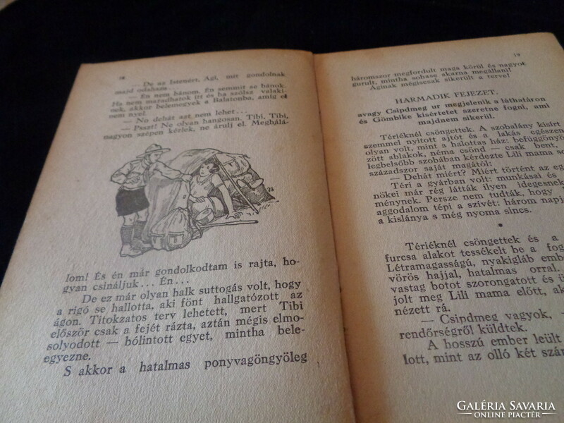 Ági  cserkész lesz    írta   Tábori Pál  ,  1929 ,  Dante Kiadó , vastag, mártott papíron