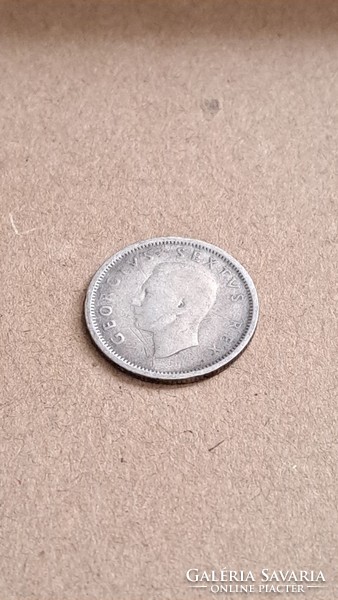Silver vi. György 6 pence 1942 South Africa