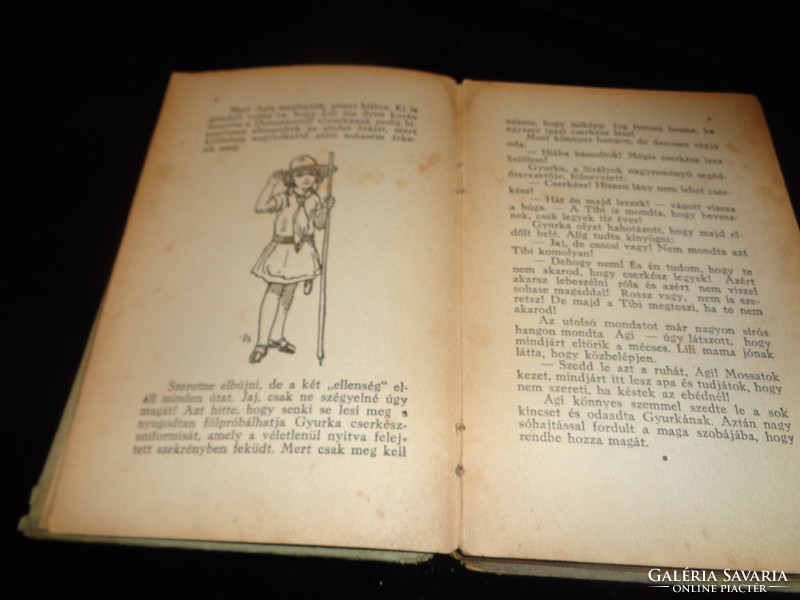 Ági  cserkész lesz    írta   Tábori Pál  ,  1929 ,  Dante Kiadó , vastag, mártott papíron