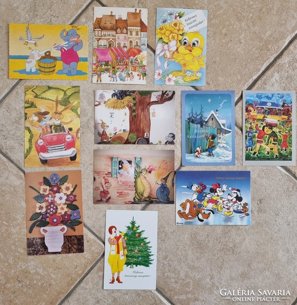 8+3 pcs fairy tale retro postcard greeting card postcard package
