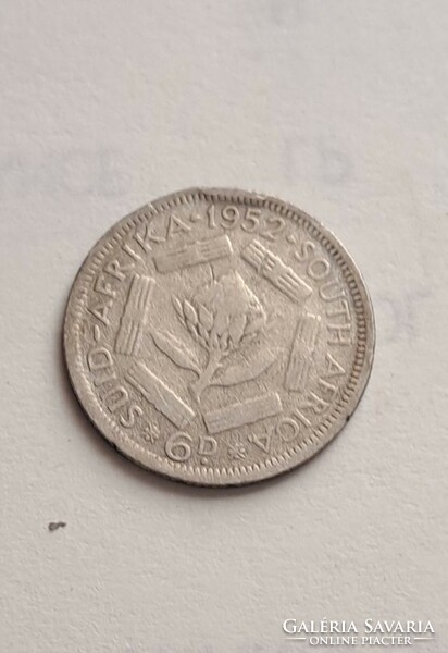 Silver vi. György 6 pence 1942 South Africa