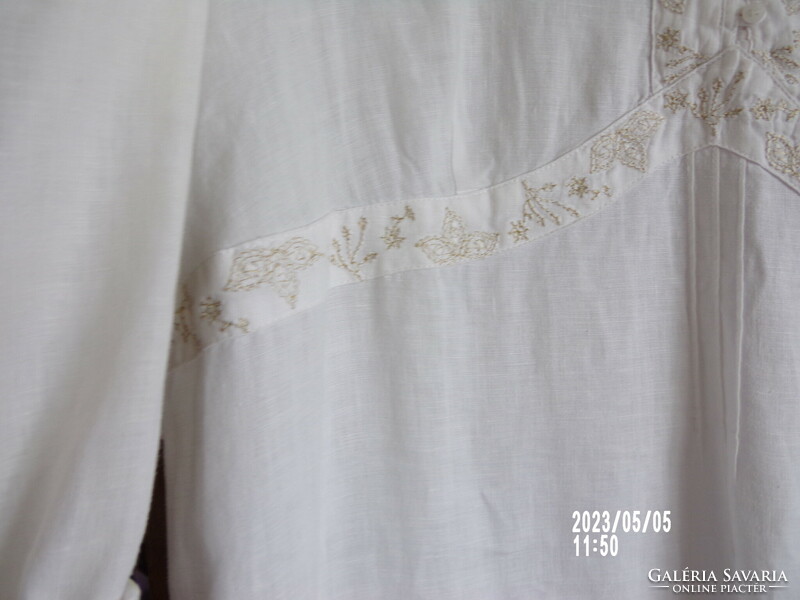 White linen blouse