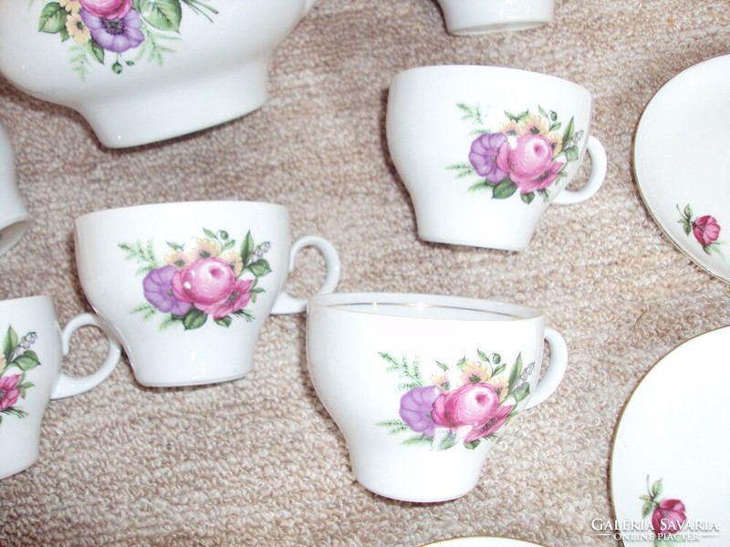 Retro marked Kahla porcelain tea set coffee set - East German GDR - 1970s