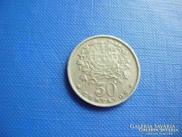 PORTUGÁLIA 50 CENTAVOS 1962