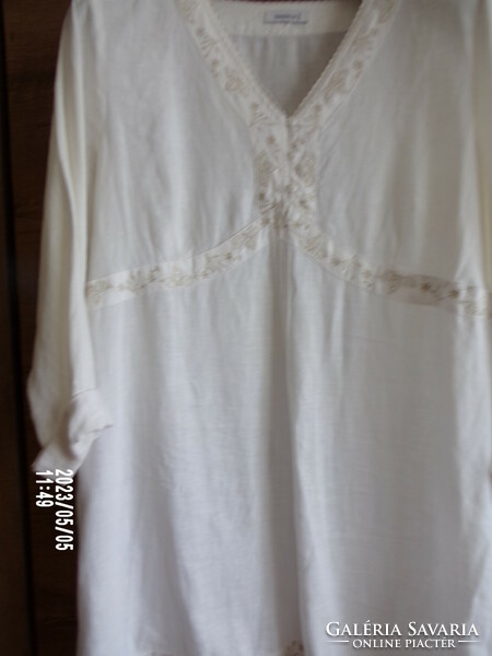 White linen blouse