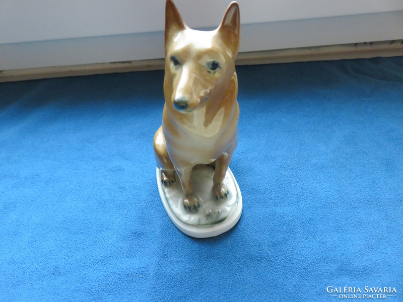 Zsolnay porcelain wolf, beaver, old