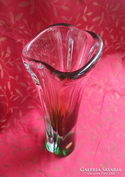 Czech decorative glass bohemian '60s. Marked, flawless!