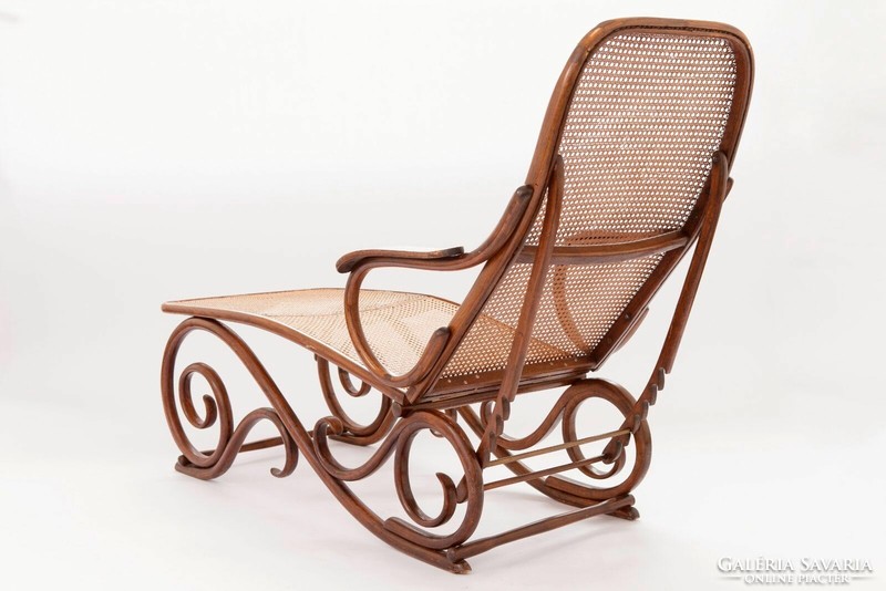 Collector's curiosity! Flawless fischel chaise longue - Thonet competition 1915