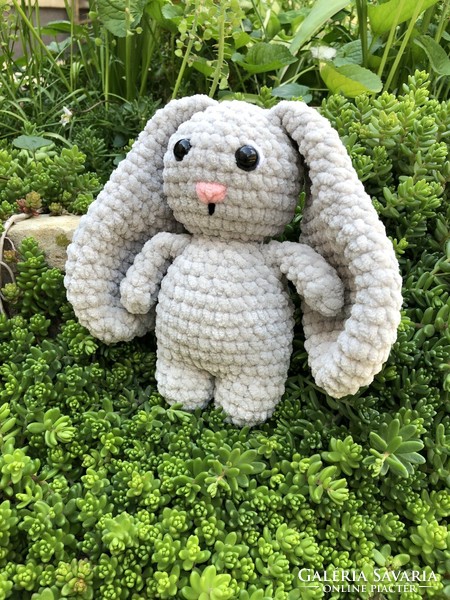 Unique crocheted plush (amigurumi) bunny