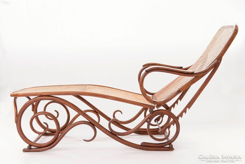 Collector's curiosity! Flawless fischel chaise longue - Thonet competition 1915