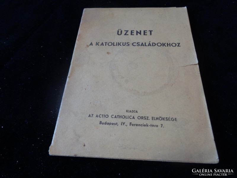 Üzenet a katulikus családokhoz   1944