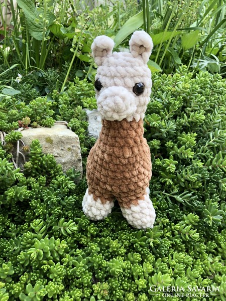 Unique crocheted plush (amigurumi) llama