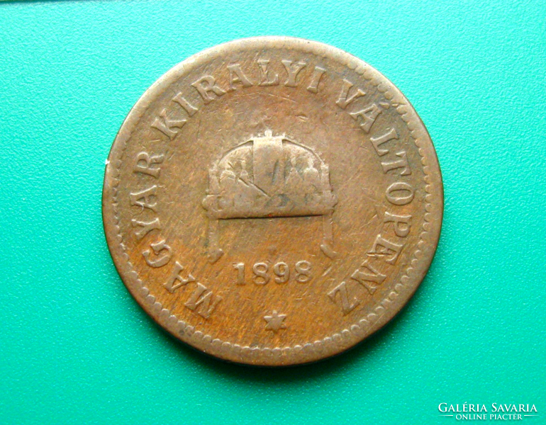 2 Pennies - 1898 - c-b - bronze
