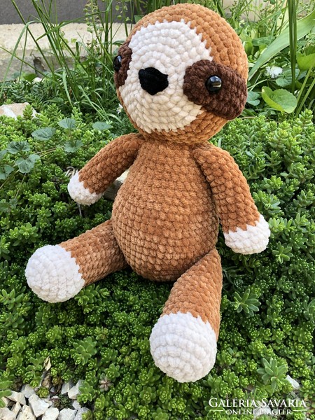 Unique crocheted plush (amigurumi) sloth