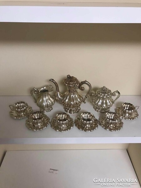 Silver coffee set for 6 people