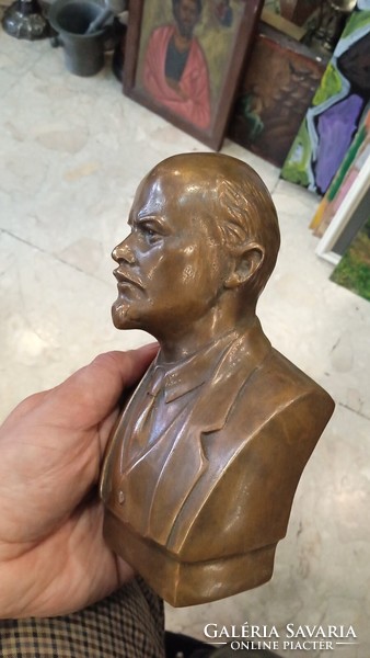 Lenin bronze statue, 16 cm high, for collectors.