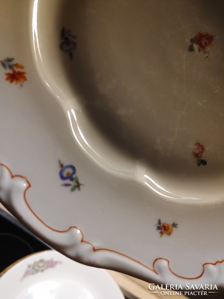 Zsolnay virágos porcelán tányér 24 cm