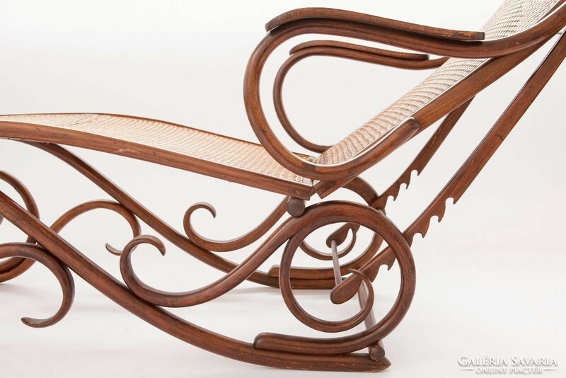 Collector's curiosity! Flawless fischel chaise longue - Thonet competition 1915