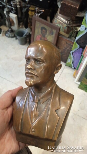 Lenin bronze statue, 16 cm high, for collectors.