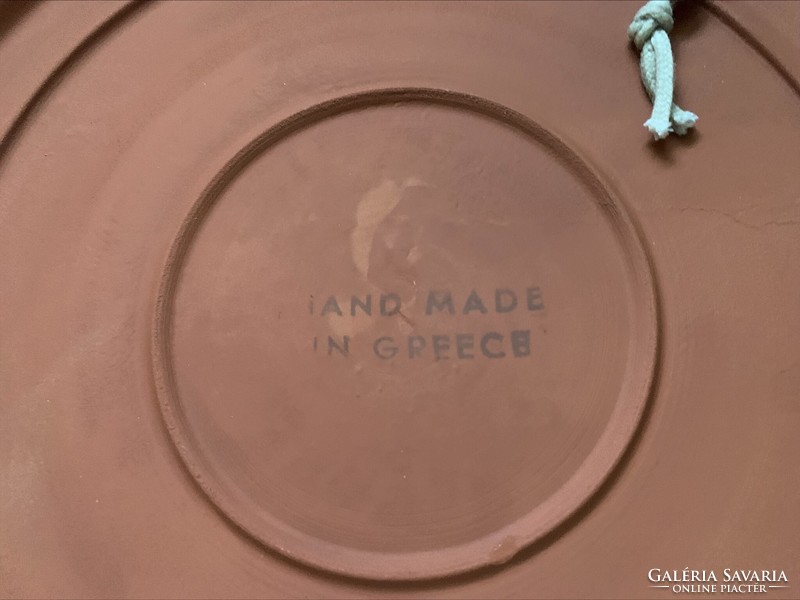Greek ceramic plate, hand made