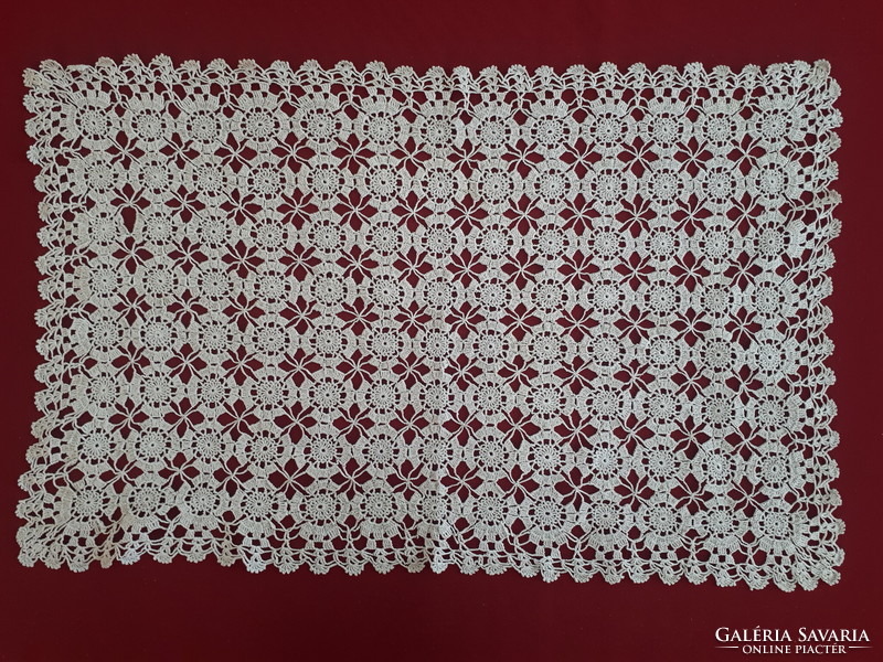 Medium-sized crochet tablecloth