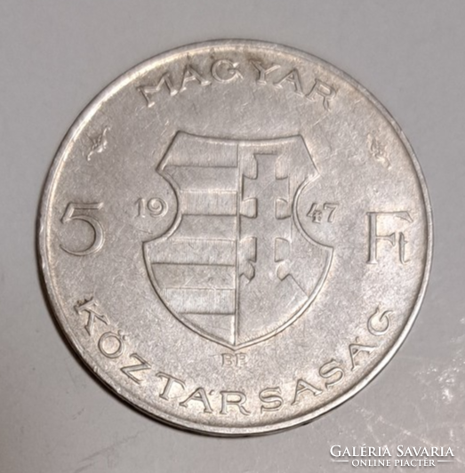 1947 Ezüst Kossuth 5 Forint (92)