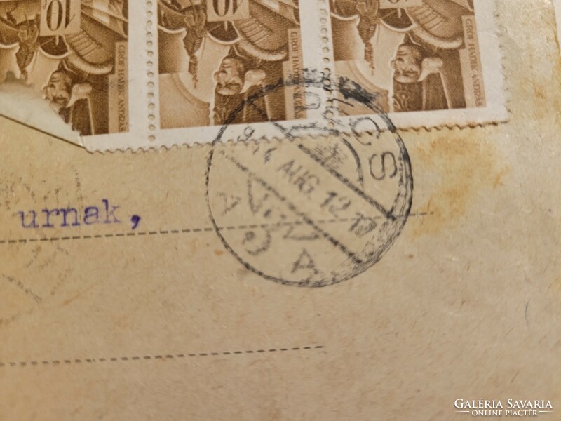 Zsolnay cserépkályha számla eredeti levéllel ritkaság
