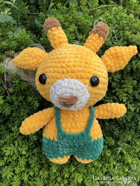 Egyedi horgolt Plüss ( Amigurumi ) Zsiráf kantárral