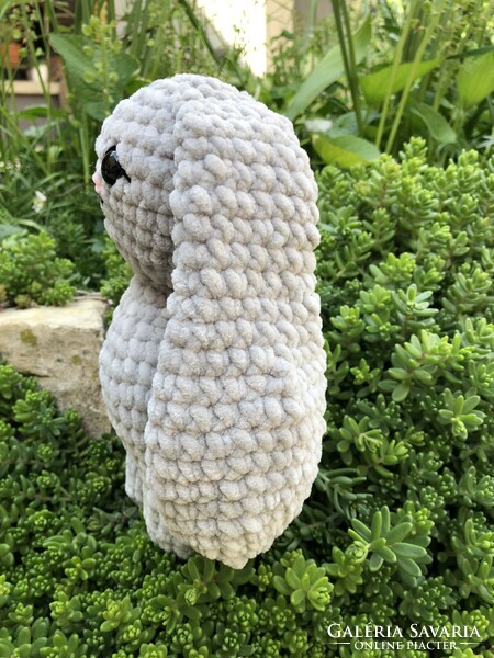 Unique crocheted plush (amigurumi) bunny