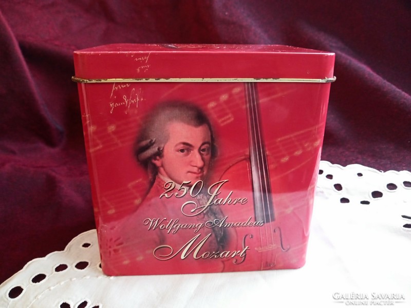 Mozart zenélő doboz 12x12x 9cm