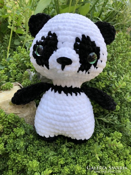 Unique crocheted plush (amigurumi) panda