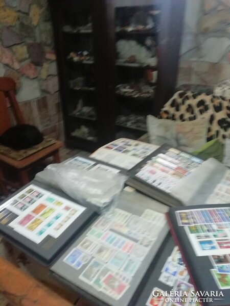 Lots of stamps, old and retro albums and old catalogs