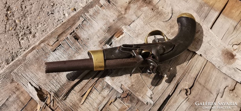 French cavalry flintlock pistol from the time of the Napoleonic Wars