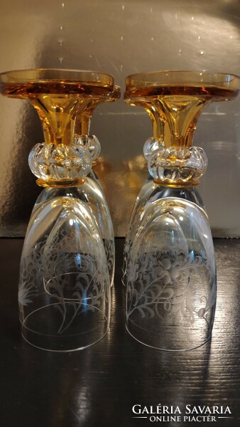 Rare handmade wine glasses