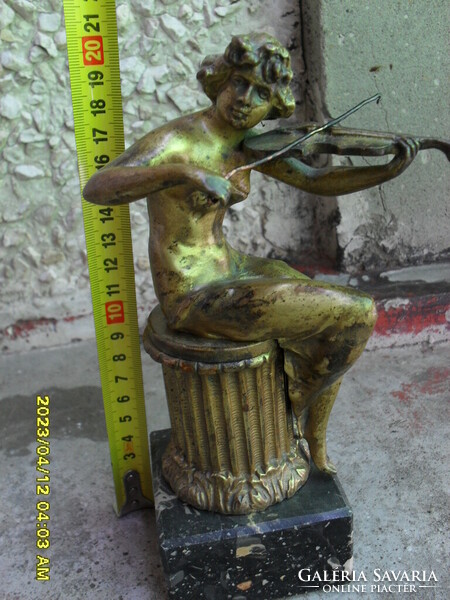 Antique art nouveau bronze statue