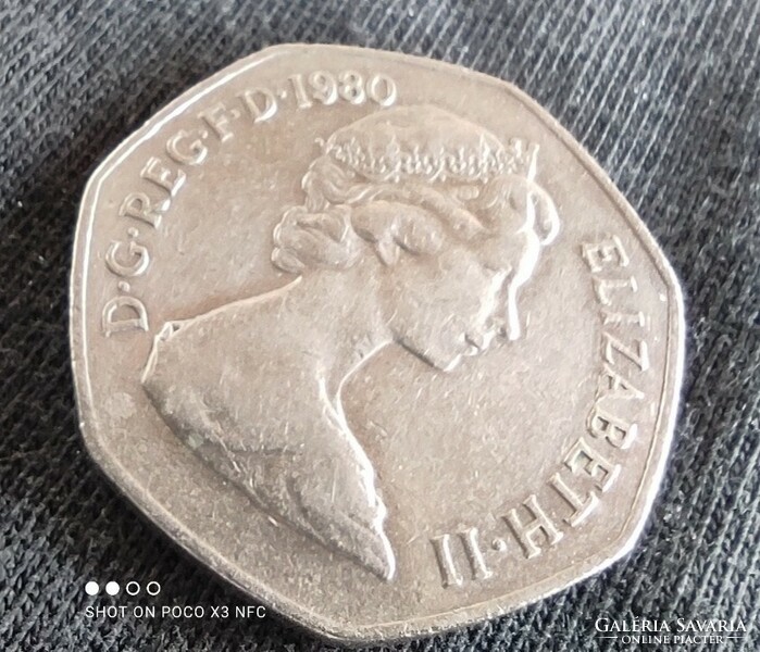 Anglia 1980. 50 penny